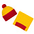 Шапка Snappy, желтая с красным - миниатюра - рис 5.