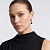 Серьги Hoop Black-Red - миниатюра - рис 2.