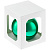 Елочный шар Finery Gloss, 10 см, глянцевый зеленый - миниатюра - рис 4.