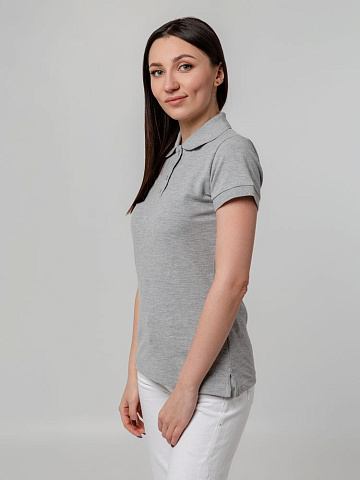 Рубашка поло женская Virma Premium Lady, серый меланж - рис 8.