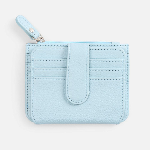 Картхолдер на молнии Unison, голубой - рис 3.