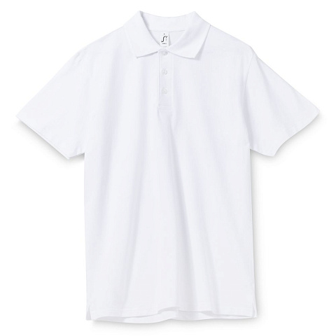 Рубашка поло мужская Spring 210, белая - рис 2.