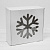 Подарочная коробка Снежинка (25х25х10 см) - миниатюра