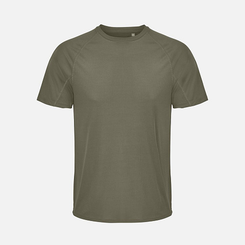 Футболка спортивная унисекс Vortex, темный хаки