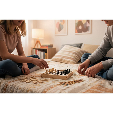 Набор игр "Joy" 4в1, цвет натуральный - рис 2.