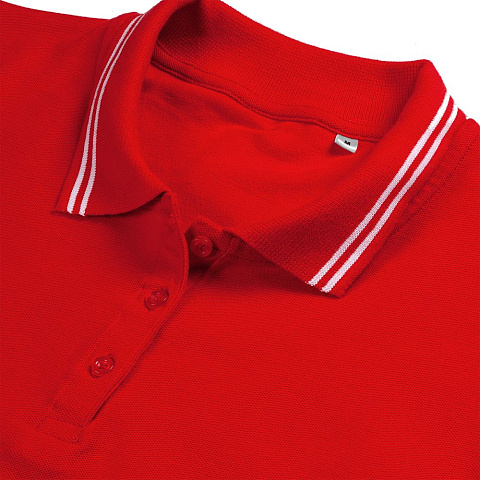 Рубашка поло женская Virma Stripes Lady, красная - рис 4.