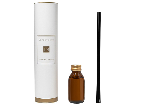 Ароматический диффузор с палочками, Африка: бергамот и жасмин, мускус, 100 мл (без лого LM) - рис 2.