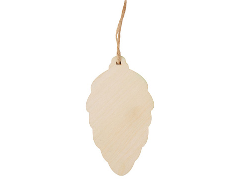 Подвеска шишка с цветной подложкой, зеленая подложка - рис 4.