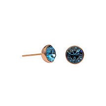 Пусеты Denim Blue Fiore Luna SWE298 DB RG