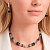 Серьги Hoop Black-Blue - миниатюра - рис 3.