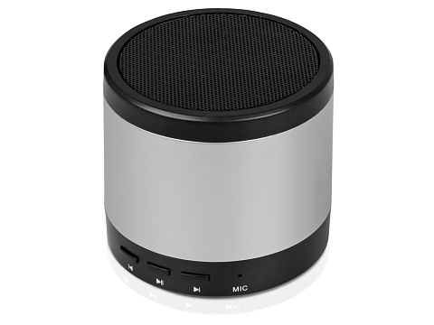 Портативная колонка Ring neon с белой подсветкой корпуса, серебристый - рис 2.