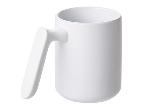 Кружка матовая с прямой ручкой Axio, 360 мл, белый