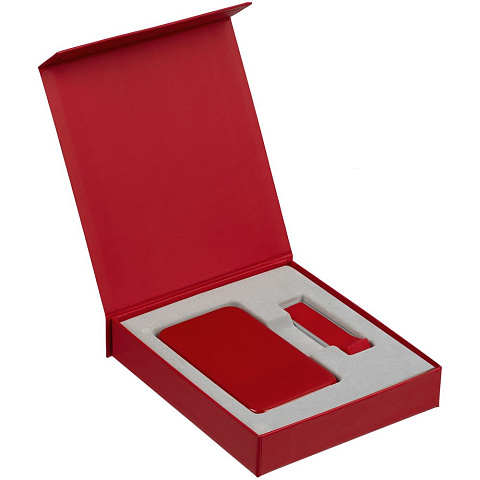Коробка Latern для аккумулятора 5000 мАч и флешки, красная - рис 4.