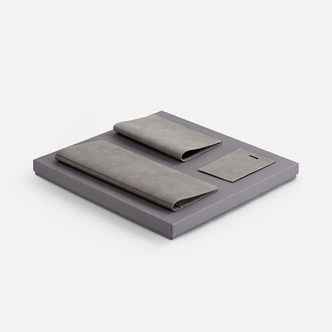 Набор Nubuk Trio, серый - рис 2.