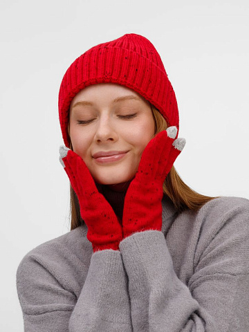 Перчатки сенсорные Spotti Senso, красные - рис 5.