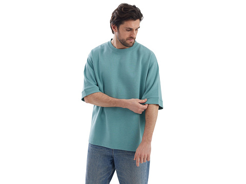 Футболка Gamma.01 мужская, припыленно-бирюзовый - рис 4.