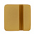 Квадратный шильдик на резинку Direct, матовый золотистый - миниатюра - рис 3.