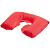 Надувная подушка под шею в чехле Sleep, красная - миниатюра