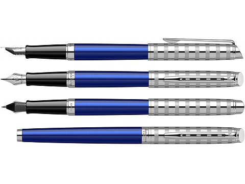 Перьевая ручка Waterman Hemisphere French riviera Deluxe BLU LOUNGE в подарочной коробке - рис 3.
