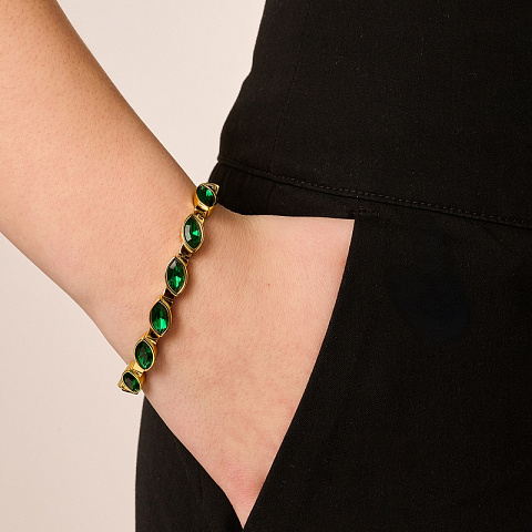 Браслет CELTIS SG EMERALD GREEN Dyrberg Kern 470047 - рис 4.