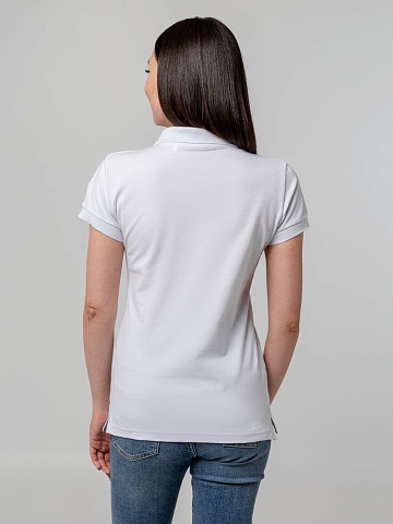 Рубашка поло женская Virma Premium Lady, белая - рис 8.