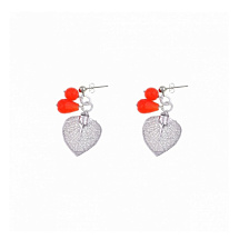 Серьги Лист Ester Bijoux OR752/93-S BW