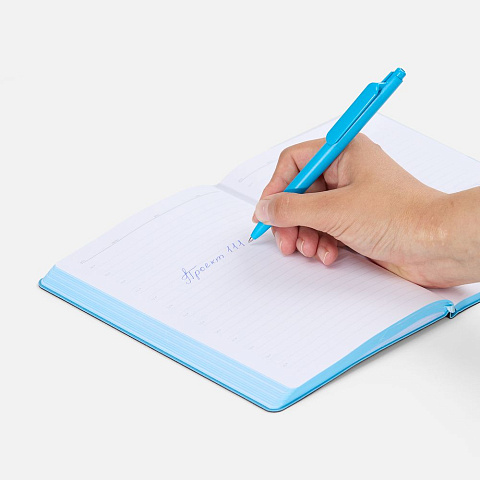 Ручка шариковая Prodir DS11 PMP, голубая - рис 7.