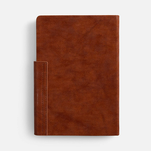 Ежедневник Leadmark, недатированный, коричневый - рис 3.