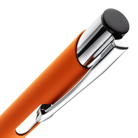 Ручка шариковая Keskus Soft Touch, оранжевая - рис 5.