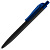 Ручка шариковая Prodir QS01 PRT-P Soft Touch, черная с синим - миниатюра