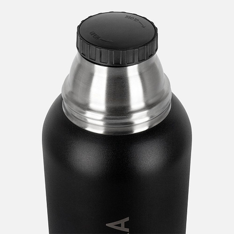 Термос Relaxika 1200 со стикерпаком, черный - рис 6.