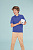 Рубашка поло детская Summer II Kids 170, ярко-синяя - миниатюра - рис 5.