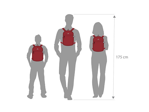 RIVACASE 5422 red Небольшой городской рюкзак, 6л / 12 - рис 22.