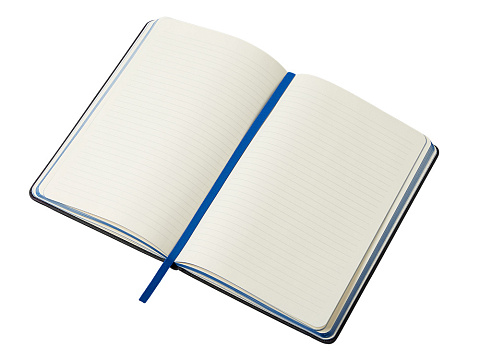 Бизнес блокнот Bossy Junior с цветным срезом, твердая обложка, 96 листов, черный и синий - рис 3.