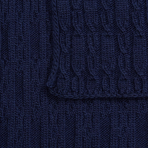 Плед Knitline, темно-синий (сапфир) - рис 4.