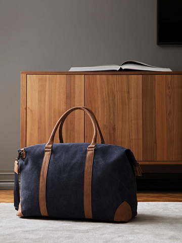 Дорожная сумка Bosler, синяя - рис 4.