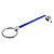 Элемент брелка-конструктора «Хлястик с кольцом и зажимом», синий - миниатюра