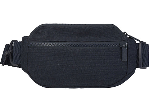 Кресент сумка через плечо Aware™ плотностью 500 г/м² из переработанного материала, темно-синий - рис 2.