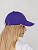 Бейсболка Canopy, фиолетовая с белым кантом - миниатюра - рис 10.