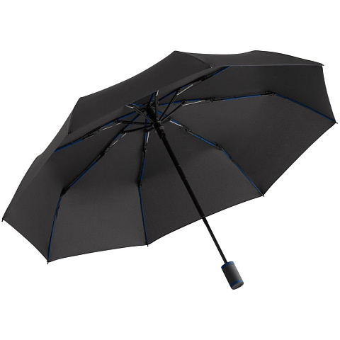 Зонт складной AOC Mini с цветными спицами, темно-синий - рис 2.