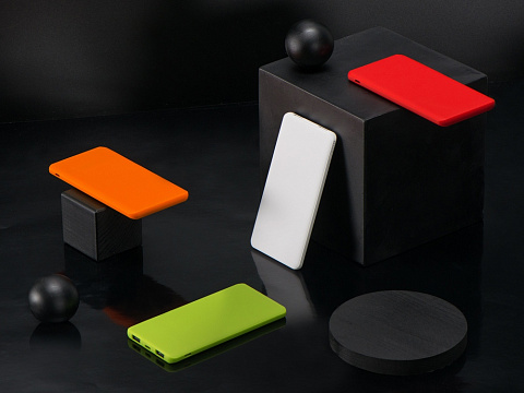 Портативное зарядное устройство Reserve с USB Type-C, 5000 mAh, зеленое яблоко - рис 10.