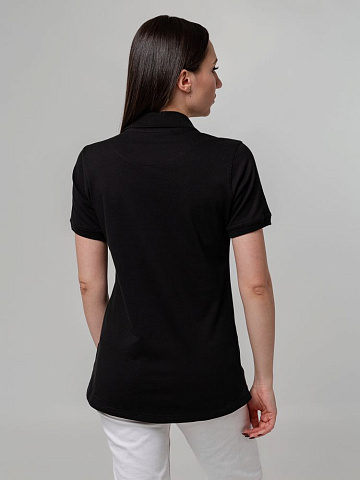 Рубашка поло женская Virma Stretch Lady, черная - рис 7.
