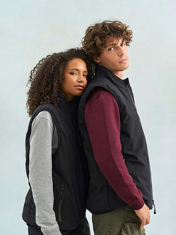 Жилет софтшелл унисекс Falcon BW, синий - рис 11.