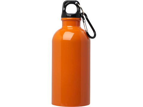 Одностенная бутылка для воды с карабином Oregon, изготовленная из нержавеющей стали, сертифицированной по стандарту RCS, объемом 400 мл - Оранжевый - рис 2.