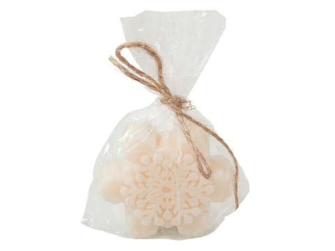 Свеча Снежинка, молочный - рис 6.