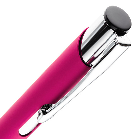 Ручка шариковая Keskus Soft Touch, розовая - рис 5.