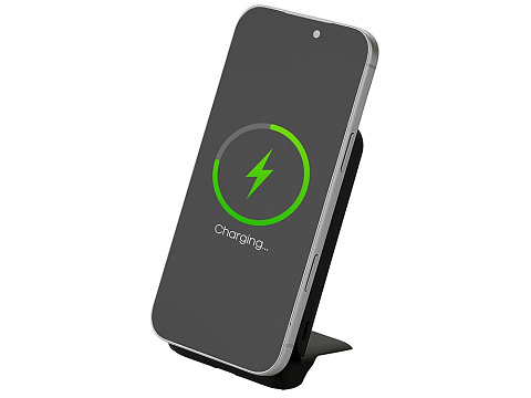 Беспроводной внешний аккумулятор с подсветкой лого и подставкой Magflash, 10000 мАч, 15 Вт, черный - рис 13.