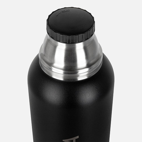 Термос Relaxika 1600 со стикерпаком, черный - рис 6.