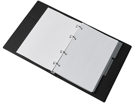 Блокнот на кольцах Favor, черный - рис 10.