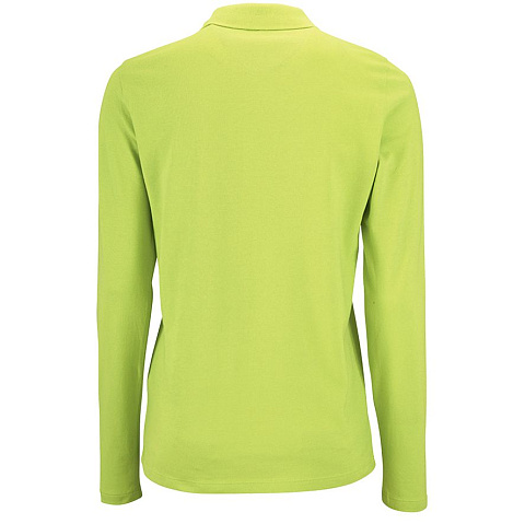 Рубашка поло женская с длинным рукавом Perfect LSL Women, зеленое яблоко - рис 3.